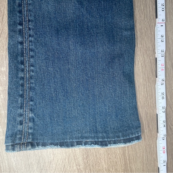 Miss Me Denim Blue Jeans Women’s 27 Rhinestone Bootcut Camouflage Distressed - Picture 14 of 16